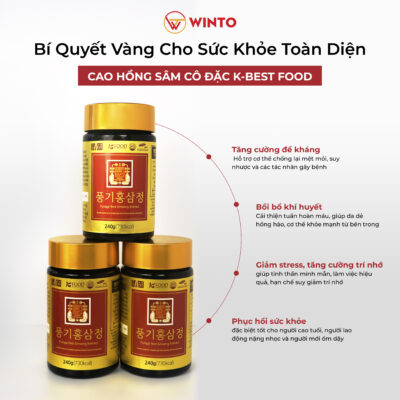 Tác dụng của Cao Hồng Sâm K-Best Food