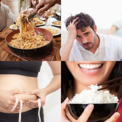 Tinh bột tinh chế là kẻ thù số một của sự tỉnh táo chiều. Khi nạp quá nhiều cơm trắng, đường huyết sẽ tăng vọt rất nhanh.